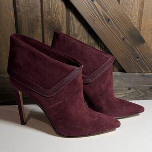❤️ Nine West Deep Burgundy Heeled Boots